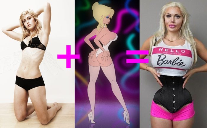 3 Bimbo Cosplay Fictitious Characters As Rolemodels For Bimbos